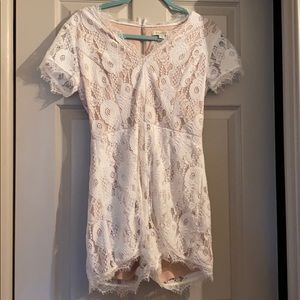 White lace romper